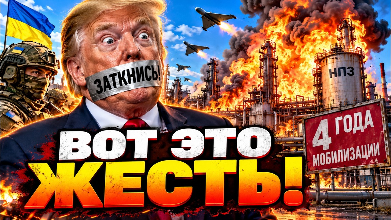 Трампу ЗАТКНУЛИ РОТ. Z-каналы ВОЮТ от УЖАСА. ВСУ выжигают НПЗ и МОСКВУ ⁨@MackNack ?