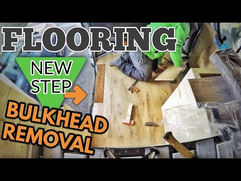 EP.13 - Taking out that annoying bulkhead! ALSO...New wooden flooring! Van conversion time