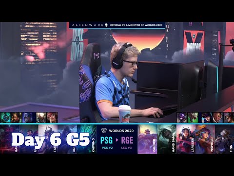PSG vs RGE | Day 6 Group B S10 LoL Worlds 2020 | PSG Talon vs Rogue - Groups full game