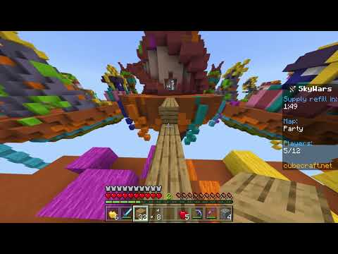 Cubecraft Skywars with fans