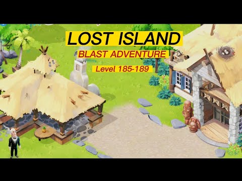 LOST ISLAND BLAST ADVENTURE 🌴Level 185-189 🌵#shortvideo