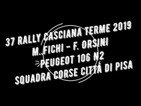 Rally Casciana Terme 2019 M. Fichi - F. Orsini Peugeot 106 N2