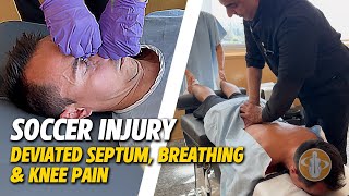 Soccer Injuries: Deviated Septum, Breathing & Knee Pain | Dr. Rahim Chiropractic 