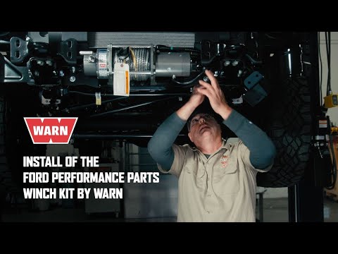 Install of the Ford Performance Parts Winch Kit by WARN