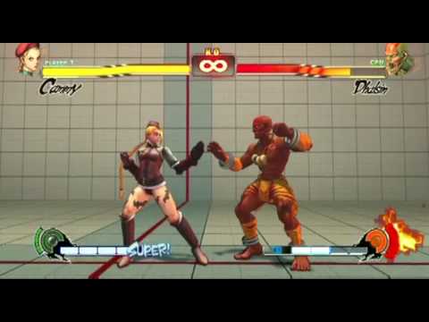 SF4 Cammy Jump Low Kick Cross Ups