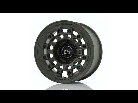 BLACK RHINO BR004 FUJI 17X9 6 ET 12 OLIVE DRAB GREEN C&H Auto Accessories #754-205-45475