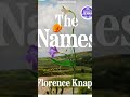 THE NAMES by Florence Knapp #booktube #booktubetbr