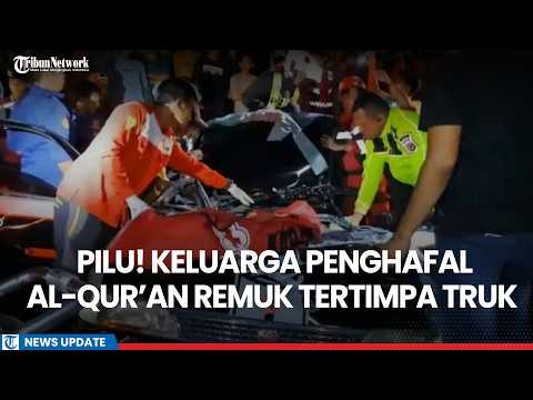 Tragis! Keluarga Remuk Tertimpa Truk Kontainer Pulang Syukuran Anak Hafal Al-Qur'an