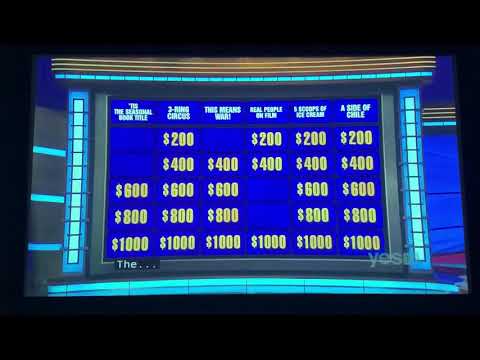 Jeopardy, Sandy Olive Day 3 - 1st Daily Double (6/24/21)