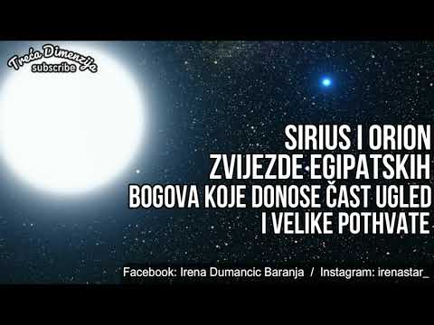SIRIUS I ORION ZVIJEZDE EGIPATSKIH BOGOVA KOJE DONOSE ČAST UGLED I VELIKE POTHVATE