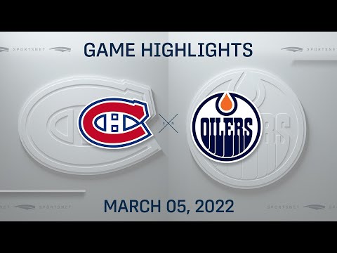 NHL Highlights | Canadiens vs. Oilers - Mar 5, 2022