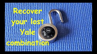 (172) How to recover your lost Yale combination