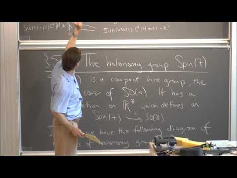 Dominic Joyce - Riemannian holonomy groups, Lesson 15