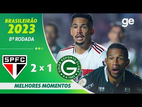 Gols e lances de São Paulo x Goiás