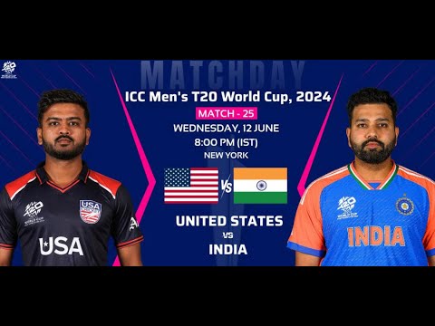 India VS USA T20 WORLD CUP 2024