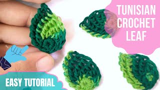 Download lagu How to Crochet Tunisian Leaf Simple and Easy Tutor... mp3
