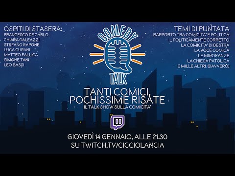 Comedy Talk - il talk show sulla comicità - Puntata del 14 Gennaio 2021 - Ospite: Leo Bassi