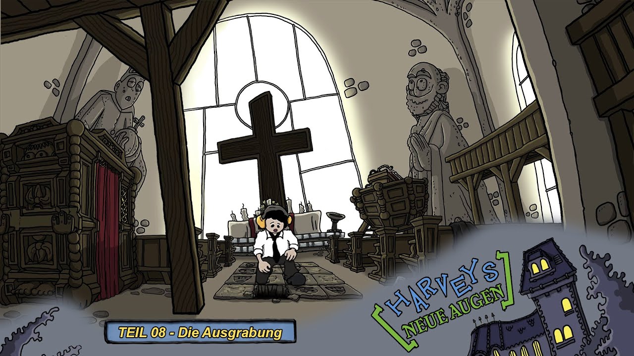 Harveys neue Augen Teil08: Das Buch der Kreuzritter und ein Mordsplan? #youtubestar #gameplay