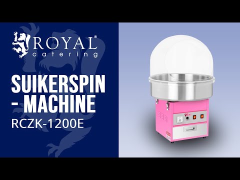 Video - Suikerspinmachine - 52 cm - Spatbescherming