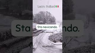 Italian for absolute beginners 🇮🇹 - The weather ☀️🌧️❄️