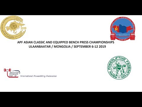 Asian classic bench press championships 2019, 53-59 kg