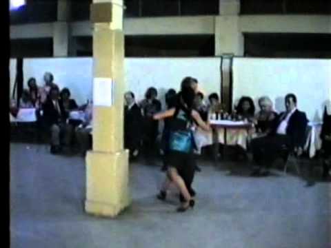  Cacho Mantegazza  and  Geraldine Rojas  are  dancing  to  the  tango  "  Anselmo Acuna El Resero  "