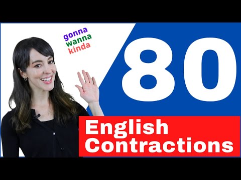 How to Pronounce 80 Common English Contractions For Your Spoken English | PRACTICE PRACTICE PRACTICE