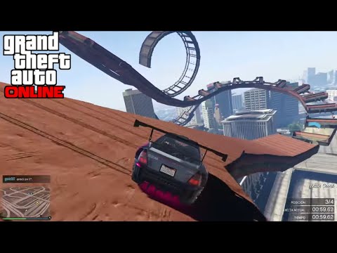 SUPER ULTRA MEGA INCREIBLE, RAMPAS EN EL CIELO | GTA V ONLINE FUNNY MOMENTS  [PS4]