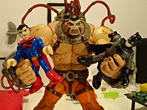 Batman and Superman vs Giant Bane