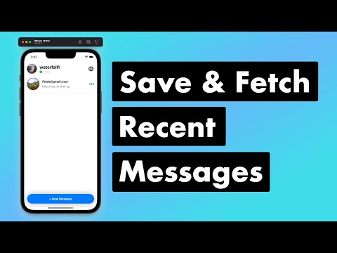 SwiftUI Firebase Chat 14: Save and Fetch Recent Messages