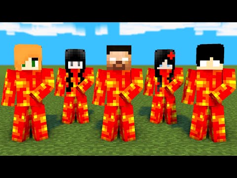 MONSTER SCHOOL : SIMPLE DIMPLE FIRE HEROBRINE FAMILY - MINECRAFT ANIMATION