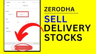 How to Sell Delivery Stocks in Zerodha