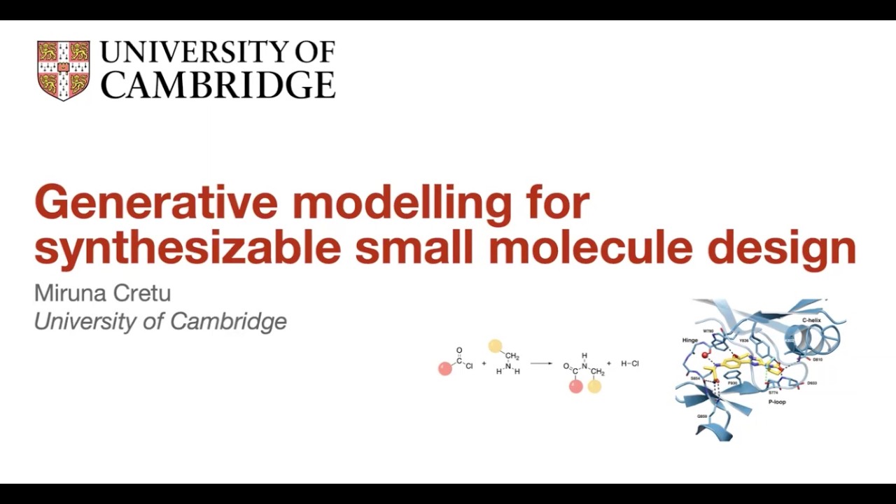 Generative modelling for synthesizable small molecule design