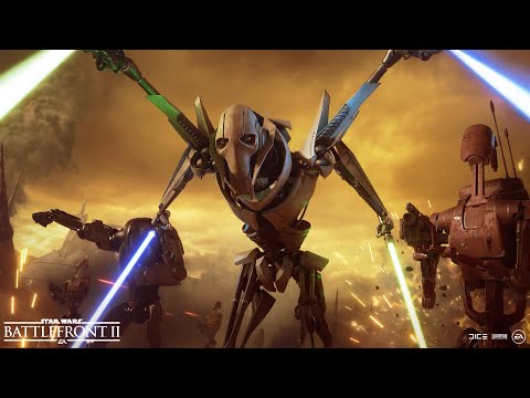 General Grievous on Theed - Naboo Arcade Gameplay | Star Wars Battlefront II