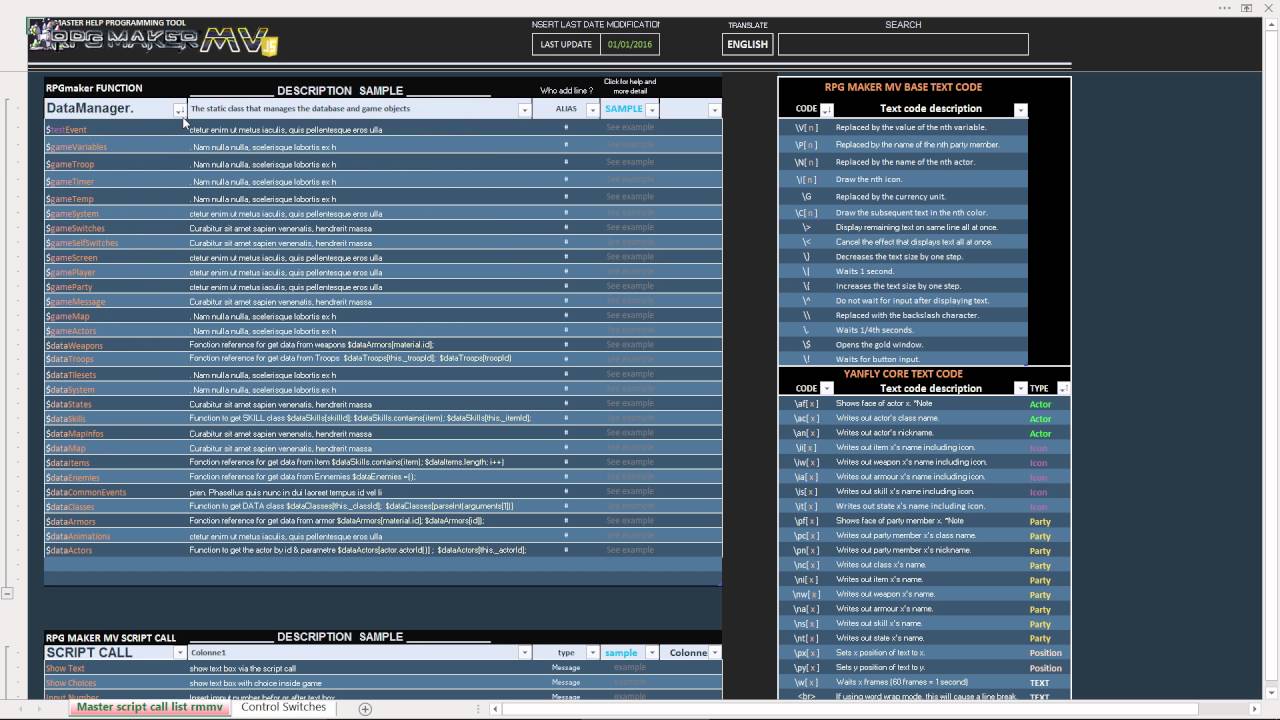 Rpg maker mv master script plugin programmor help tools