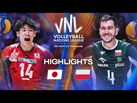 Japan 🇯🇵 vs. Poland 🇵🇱 - Quarter Final | Highlights | Men's VNL 2025
