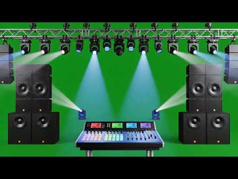 Stage Lighting Green Screen | DJ Concert Lights Animation for Video Editors