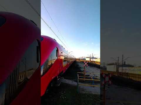 Trens poloneses Transporte terrestre urbano. SKM Warszawa #shorts #wotmyvideos