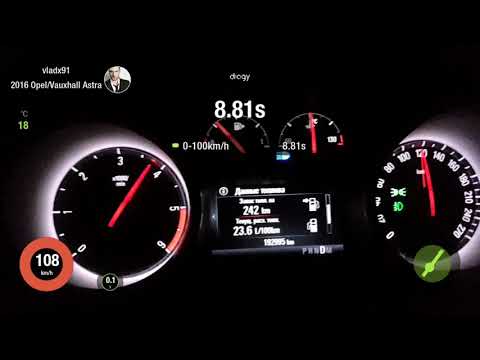 Opel Astra K 1.6 CDTI Automatic 136 hp Launch Control 0-100 acceleration 8,81 sec