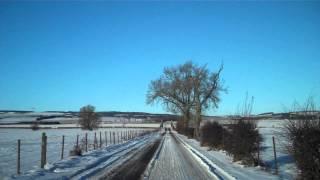 preview picture of video 'February Winter Drive Coupar Angus To South Alyth Scotland'