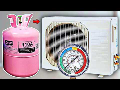 How To Add R410A Refrigerant (Freon) in Mini Split Air Conditioner!