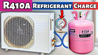 How To Charge Refrigerant/Gas in Air Conditioner - R410A Freon