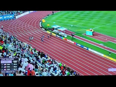 🇺🇸Noah Lyles wins 200m GOLD in 19.31s at World's