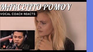 VOCAL COACH REACTS MARCELITO POMOY sings The Prayer!