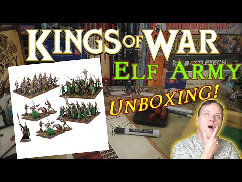 KoW: Elf Army Box | Unboxing | #kingsofwar #wargaming  @manticgames