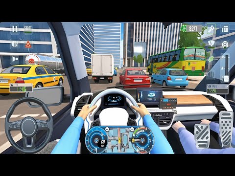 Taxi Car Simulator Game : Passenger Pick-Up & City Drive | New EV Taxi Driving - Android Gameplay |