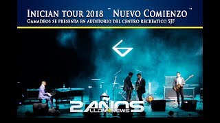 Inician tour 2018 ¨Nuevo Comienzo¨, Gamadeos se presenta en auditorio del centro recreativo SJF.
