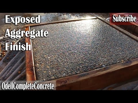 How to Get a Exposed Aggregate Finish on Concrete