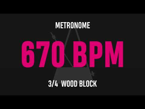 670 BPM 3/4 - Best Metronome (Sound : Wood block)