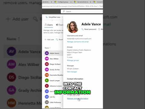 How to Update User Info in Microsoft 365 Admin Center
